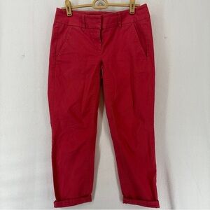 Ann Taylor Loft Marisa Low Waist Capri Pants Size 00P Salmon Pink